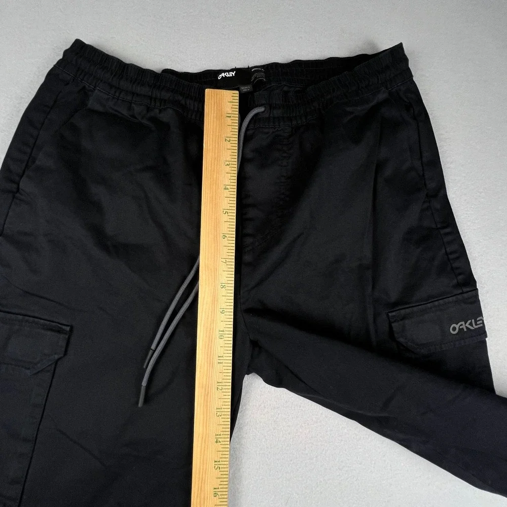 Oakley Cargo Jogger Pants‎ Mens S Black Regular Fit Gorpcore Utility Y2K Lounge